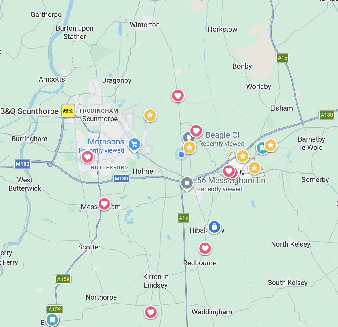 Map of where we teach