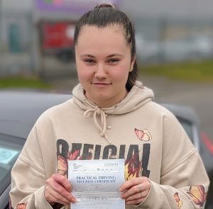 Charlotte G passed first time