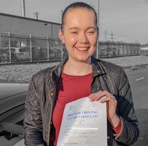 Charlotte passed first time