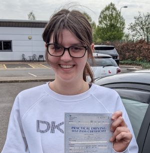 Ellie passed first time