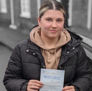 Ellie passed first time