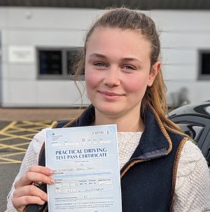 Elly passed first time with zero faults!