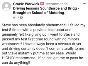 Driving lesson review