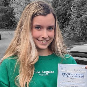 Kiera passed first time with ZERO faults