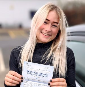 Klaudia passed first time