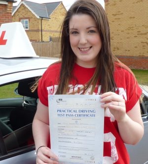 Laura passed with just one little fault!