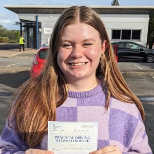 Lottie passed first time