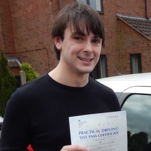 Matt took driving lessons with the Broughton School of Motoring