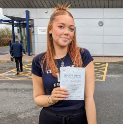Megan took an intensive course and passed first time :)