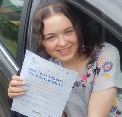Melissa passed first time!