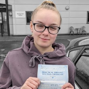 Paige passed first time