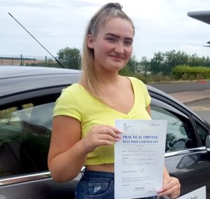 Shannon took driving lessons with the Brougton School of Motoring