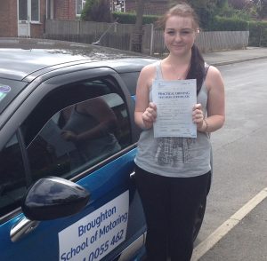 Sophie passed first time!