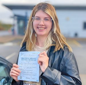Tiffany passed first time