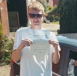 Toby passed first time