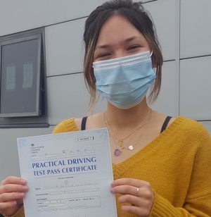 Vicky passed first time