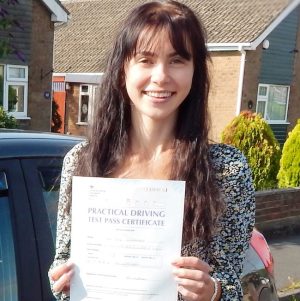 Zoe passed with just one tiny little fault :)
